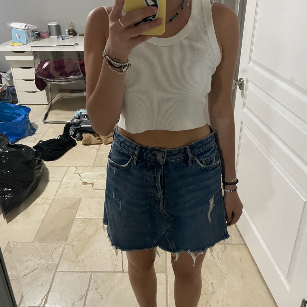 GLFRND Denim Eva Mini Skirt